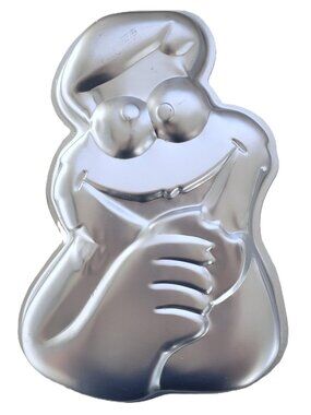 Vintage Wilton Cookie Monster Cake Pan Aluminum 1977 502-7415 14.5"H x 10"W